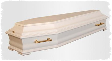 фото гроб белоснежный глянец недорогие гробы белоснежный